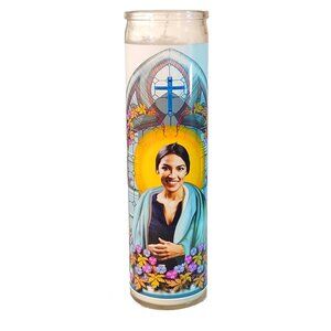 NWT: AOC/Alexandria Ocasio-Cortez Votive Candle - Unused/Unlit